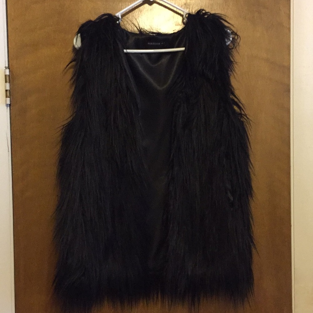 Faux fur vest